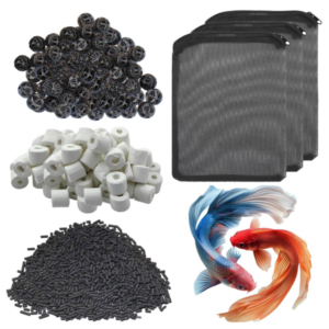 Combo Filter media CARBON WHITE CERAMIC & Zip Bags