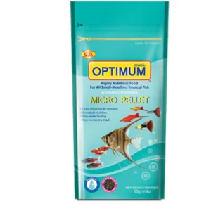 Optimum Fish Food , Floating Micro Pellet, 50 Gm